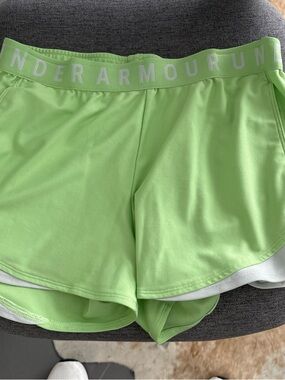 Under Armour Women's Neon Lime Athletic Shorts